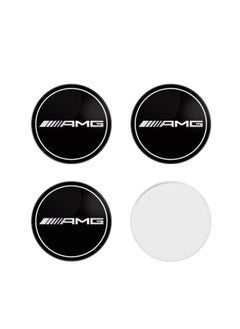 اشتري 4-Pieces Emblem Badge Sticker Wheel Hub Caps Center Cover (5.5x5.5cm) في الامارات