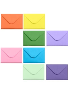 اشتري 80-count Mini Envelopes - 8 Colors, 4x2.7 Inches, Gummed Business Card Envelopes for Small Note Cards في الامارات