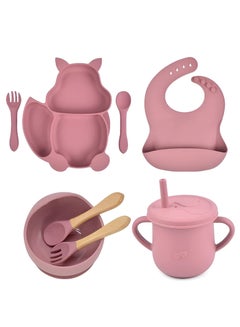 Buy Baby Tableware Set , Silicone Feeding Set, Baby Weaning Feeding Supplies, Suction Bowl,Divided Plate in Saudi Arabia