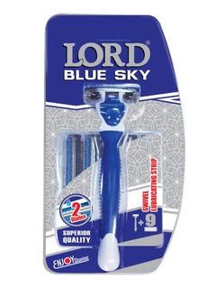 Buy Lord Men Shaving System Razor(1 Razor + 9 Refills )Twin Blade in Egypt