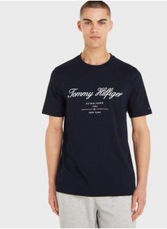 Buy Script Logo Crew Neck T-Shirt in Saudi Arabia