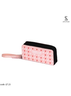 Buy LT-23 A large and elegant leather wallet - Pink in Egypt