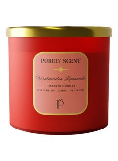 Buy Watermelon Lemonade Scented Candles, 100% Pure Soy Wax and Vegetable Wax, Fragrant Candles for Home, Office, 92 Hours Burn Time, Scented Candle for Aromatherapy, 14.1 Oz/400 Grams in UAE