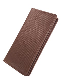 Buy Long Genuine Leather Wallet for Men, Premium Leather Material with Versatile Compartment, Ideal for Traveling & Daily Use, Perfect Gift for Any Occasion- Chocolate in UAE