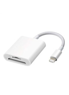 اشتري Applicable to Apple otg adapter cable SD card Micro multi-function camera ipad high-speed transmission conversion card reader Apple dual-port card reader Apple dual-port card reader في السعودية