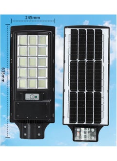 اشتري LED Outdoor Solar Street Light 1500 W with pole, remote and accessories. في الامارات