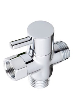 Buy 3 Way Shower Diverter Valve,Solid Brass Shower Arm Diverter Valve for Hand Held Shower Head and Fixed Spray Head,G1/2 Bathroom Universal Shower System Replacement Part in UAE