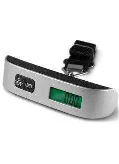 Buy LCD Display Portable Digital Luggage Weighing Scale Black/Silver in Saudi Arabia