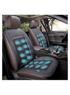 Buy 1 Pack Cooling Car Seat Cushion - 12V Automotive Breathable Seat Cover with Air Conditioning System for Summer Driving, 3 Cooling Levels (Black) in Saudi Arabia