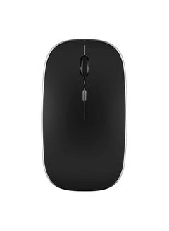 Buy Dual-Mode Wireless Mouse Bluetooth 5.0 & USB 2.4G, Silent Noiseless Slim Design for Laptop, 4 Adjustable DPI Levels Compatible With Mackbook HP Acer Lenovo Thinkpad Elegant Black in UAE