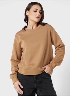 Buy Round Neck Printed Sweatshirt in UAE