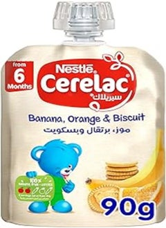 Buy Cerelac Banana, Orange and Biscuit Baby Food, 90g - Pack of 1 in Egypt