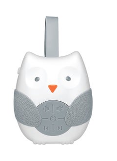 Buy Soothing Sounds Baby Lullaby Sound Machine Speaker with 12 Customizable Timer Fun and Cute Owl Design Hanging Loop Stroller, Carrier, Crib, Car Seat Portable Travel Battery in UAE