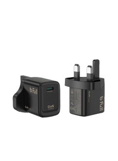Buy Wall Charger Power Adapter with 20W Type C , Supports Fast Charging and QC Black in Saudi Arabia