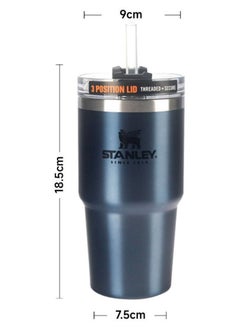 Buy Stanley Classic stainless steel chain with hot-cold  680ml-Dark Blue in Saudi Arabia