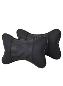 Buy Soft and Comfortable Car Seat Cushion for Travel and Home Use Pack of 2 (Black) in Egypt