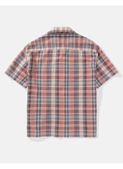 اشتري AE Plaid Button-Up Poolside Shirt في الامارات