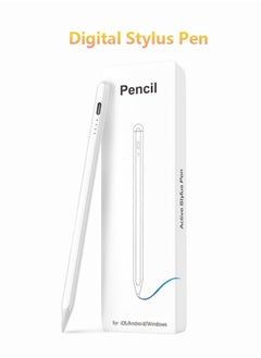 اشتري Capacitive Stylus Pen Compatible with iPad (2018-2022), Android and Windows, Magnetic Adsorption for iPad (10/9/8/7/6th), iPad Pro (11/12.9in), iPad Mini (6/5th), iPad Air(5/4/3rd Gen) في السعودية