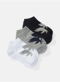 Buy AEO Low Cut Eagle Socks 3-Pack in Saudi Arabia