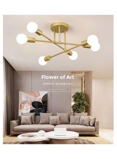 Buy 6 head Modern Creative Ceiling Light Modern Chandeliers Pendant Lamp for Living Room Dining Room in Saudi Arabia