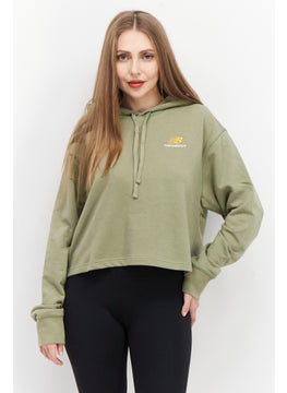 Buy Women Sportswear Fit Long Sleeve Training Sweatshirts, Light Olive in UAE