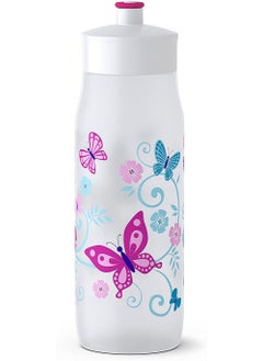 اشتري Emsa Squeeze Sports Drinking Bottle White Decor 0.6 L في الامارات