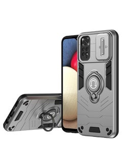 Buy GOLDEN MASK For Xiaomi Redmi Note 11 Pro/Note 11 Pro 5G Armored Window Bracket Camera Shield Cover Camera Lend Protection With Ringe (Grey) in Egypt