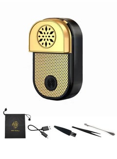 اشتري Electric Mini Portable Bukhoor Usb Charging Incense Burner Black 8.56*5.05*2.1cm في السعودية