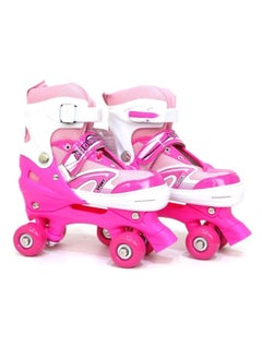 Buy Kids Unisex Four Wheel Roller Skating Shoes Medium in Saudi Arabia