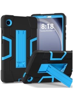 اشتري Case for Galaxy Tab A9 8.7 Case Kids, Heavy Duty Rugged Full-Body Hybrid Shockproof Drop Protection Cover Samsung Galaxy Tab A9 8.7 Inch 2023 Model SM-X110 / SM- X115 (1-Black+Blue) (Black) في الامارات