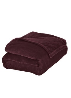 Buy Lightweight Velvet Blanket, Mora Series, 350GSM, Double Size 260 x 240 cm, Extra Soft All Season Fleece Blanket, Bed And Sofa Blanket in Saudi Arabia