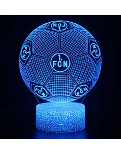 اشتري Five Major League Football Team 3D LED Multicolor Night Light Touch 7/16 Color Remote Control Illusion Light Visual Table Lamp Gift Light Team FC Nürnberg في الامارات