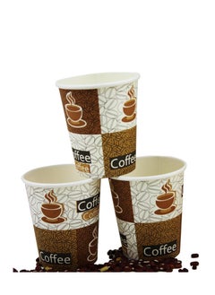 Buy ECVV | 8oz | 60 Pieces Paper Coffee Cups with Lids | Disposable Drinking Cups for Cold, Hot Chocolate, Water, Juice, Tea, Coffee for Home, Office, Store, Events & Cafe | Recyclable & Eco Friendly in UAE