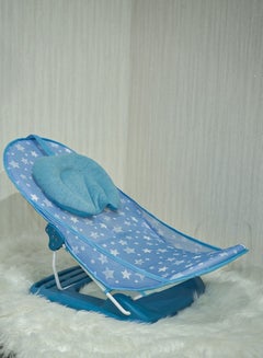 Buy Baby Shower Chair Mesh Wooded - Blue in Saudi Arabia