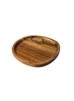 Buy Multi-use waterproof beech wood serving dish, size 20*20 cm in Saudi Arabia