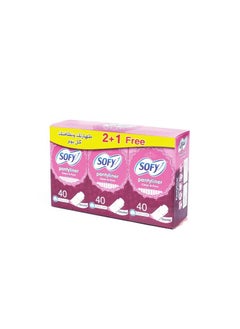 Buy Unscented daily pads that do not cause allergies, gentle on the skin, thin and cotton texture, highest absorption (2+1 free) in Saudi Arabia