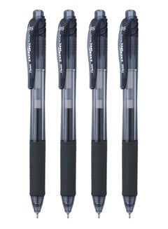 اشتري 4-Piece Energel Gel Ink Pen 0.5mm Tip Black Ink في الامارات