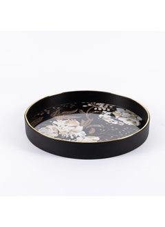 Buy Hevvy Large Decorative Tray, Black & White - 39x5 cm in UAE