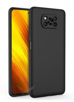 اشتري جراب Poco X3 ، جراب واقٍ من السيليكون السائل مع حماية الكاميرا لهاتف Xiaomi Poco X3 في الامارات