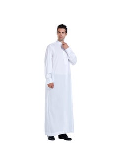 Buy Mens Middle Eastern Thobe TH815 Hot Sale White in Saudi Arabia