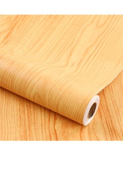 Buy Imitation Wood Grain Pattern Self-Adhesive Wallpaper 1000x45cm in UAE