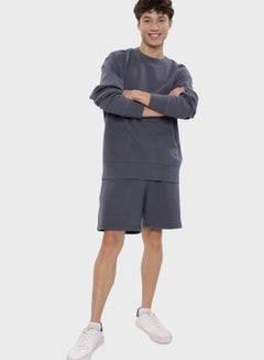 Buy Logo Drawstring Sweat Shorts in UAE