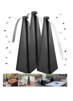 Buy Fly Repellent Fan, Eco-Friendly Fly Insect Mosquito Repellent Fan, Keep Flies Bugs away from Food for Outdoor Table, Lightweight Portable, Camping Meal Home Hotel Restaurant (Black 3 PCS) in UAE