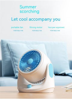 Buy Click to open expanded view COOLBABY Air Circulation Fan TableTurbocharged Home Desktop Quiet Energy-saving Fan Large Wind Can Shake Head in UAE