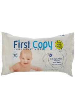 Buy Vibrant's First Copy Water Wipes Purest Baby Wipes(72 Wipes), Piece of 1 in UAE