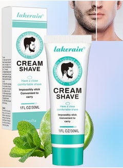 Buy Shave Cream for Men Hydrated and Silky Smooth Shaving Cream for Men Have a Close Comfortable Shave Prevent Roughness and Pore Expansion Deep Smooth Shave Antibacterial Shaving Foam Cream 30ml in UAE