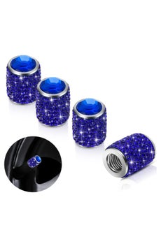 Buy 4-Pack Bling Tire Stem Valve Caps, Crystal Tire Caps Shinny Rhinestone Universal Car Dustproof Tire Valve Caps for Car SUV Motorcycle Bicycle Truck in UAE