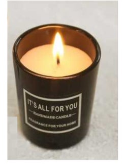 Buy 1 Piece of Scented Candle with Distinctive Scents in a Marble Bowl, for Relaxation, Home Decor and Romantic Evenings (Black Color) in Egypt