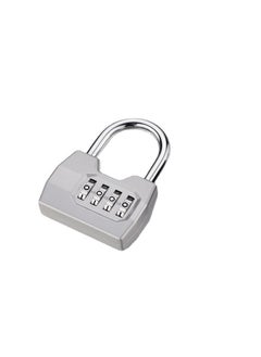 اشتري 4 Digit Combination Lock Outdoor, Heavy Duty Locker Lock, Combination Lock for Locker, Waterproof Combo Lock for Gym Locker, Hasp Storage, Shed, Fence, Gate, Silver في السعودية