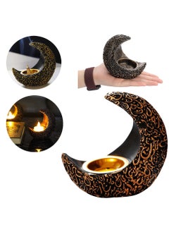 اشتري Eid Mubarak Moon shaped Incense Burner Candlestick Resin censer Arabic Islamic Muslim style في الامارات